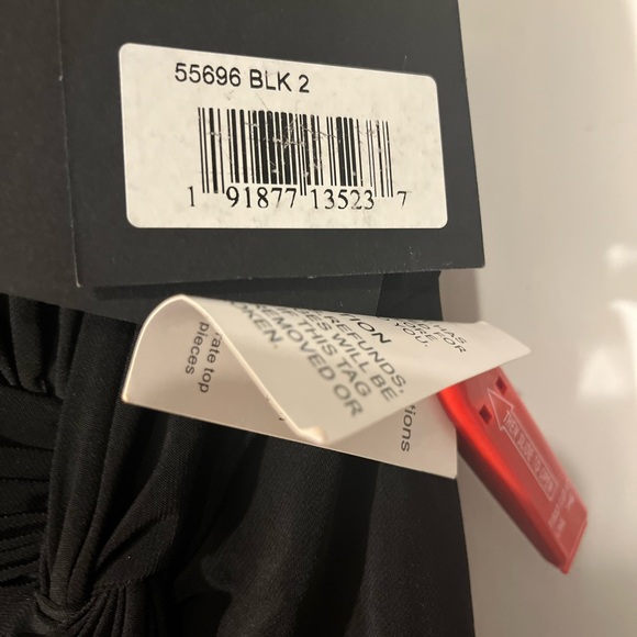 Mac Duggal One Sleeve Beaded Cuff Side Twist Gown - Picture 7 of 10